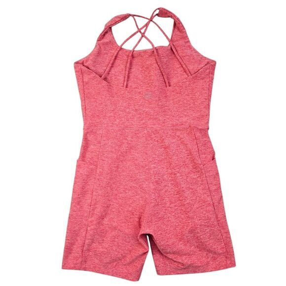 CALIA Women's Aquatic Coral Heather Crossback Strap Lustralux 5” Bodysuit Size M - Picture 5 of 9